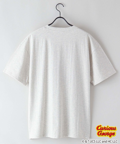 OUTDOOR PRODUCTS(アウトドアプロダクツ)の「【OUTDOOR PRODUCTS/アウトドアプロダクツ】【 おさるのジョージ 】ニョッキ ハンドリー コラボ Tシャツ ドロップショルダー オーバーサイズ(Tシャツ/カットソー・メンズ・ホワイト/ピンク系その他/ホワイト系その他/オフホワイト/ベージュ/ダークグリーン・SMALL/MEDIUM/LARGE/X-LARGE)」の16枚目の写真