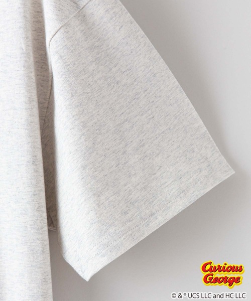 OUTDOOR PRODUCTS(アウトドアプロダクツ)の「【OUTDOOR PRODUCTS/アウトドアプロダクツ】【 おさるのジョージ 】ニョッキ ハンドリー コラボ Tシャツ ドロップショルダー オーバーサイズ(Tシャツ/カットソー・メンズ・ホワイト/ピンク系その他/ホワイト系その他/オフホワイト/ベージュ/ダークグリーン・SMALL/MEDIUM/LARGE/X-LARGE)」の13枚目の写真