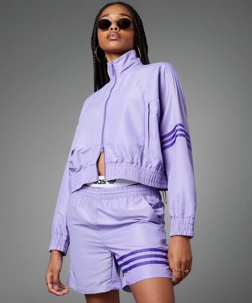 adidas(アディダス)の「トラックジャケット(ジャージ) / アディダスオリジナルス adidas Originals(ナイロンジャケット・レディース・パープル・SMALL/LARGE/XX-LARGE/MEDIUM/X-SMALL/X-LARGE)」の9枚目の写真