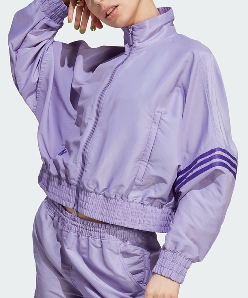 adidas(アディダス)の「トラックジャケット(ジャージ) / アディダスオリジナルス adidas Originals(ナイロンジャケット・レディース・パープル・SMALL/LARGE/XX-LARGE/MEDIUM/X-SMALL/X-LARGE)」の13枚目の写真