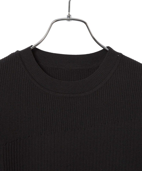 ADAM ET ROPE'(アダムエロペ)の「【サステナブル・WEB限定】MIXリブニットプルオーバー(ニット/セーター・レディース・ホワイト/ブラック/ブラック系その他2/ブルー系その他4・FREE)」の9枚目の写真