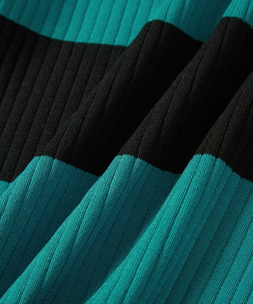 ADAM ET ROPE'(アダムエロペ)の「【サステナブル・WEB限定】MIXリブニットプルオーバー(ニット/セーター・レディース・ホワイト/ブラック/ブラック系その他2/ブルー系その他4・FREE)」の10枚目の写真
