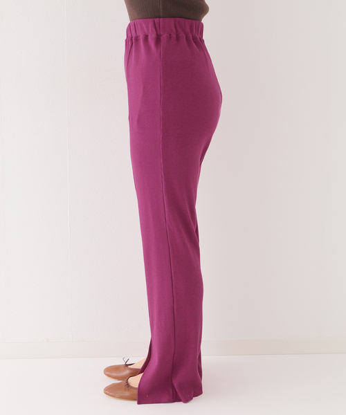 EMILY WEEK(エミリーウィーク)の「【LALAVIE/ララヴィ】Rib Slit Easy Pants(その他パンツ・レディース・チャコールグレー/ブラック/ピンク・FREE)」の18枚目の写真