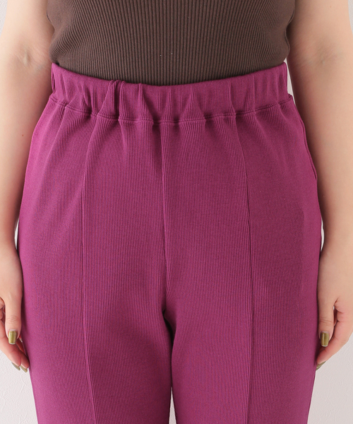 EMILY WEEK(エミリーウィーク)の「【LALAVIE/ララヴィ】Rib Slit Easy Pants(その他パンツ・レディース・チャコールグレー/ブラック/ピンク・FREE)」の16枚目の写真