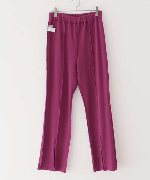 EMILY WEEK(エミリーウィーク)の「【LALAVIE/ララヴィ】Rib Slit Easy Pants(その他パンツ・レディース・チャコールグレー/ブラック/ピンク・FREE)」の12枚目の写真