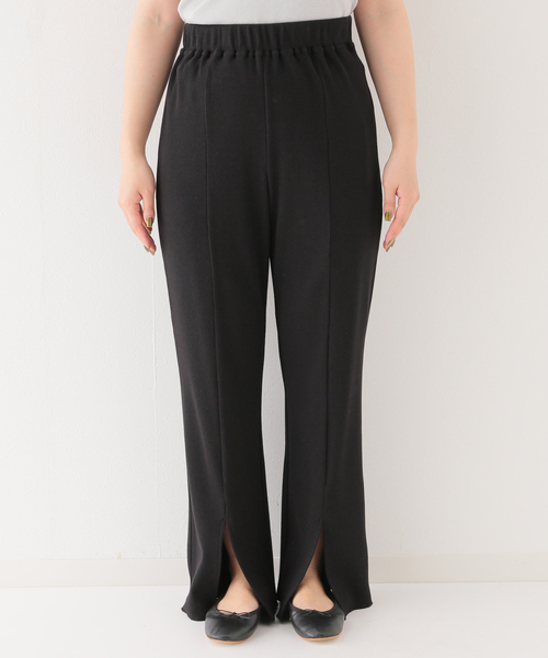 EMILY WEEK(エミリーウィーク)の「【LALAVIE/ララヴィ】Rib Slit Easy Pants(その他パンツ・レディース・チャコールグレー/ブラック/ピンク・FREE)」の9枚目の写真