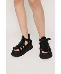 SLY | CAGE FLAT SANDAL ケージ フラットサンダル グルカサンダル 厚底 ボリュームソール(サンダル)