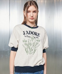 A'GEM/9 × .kom『LARTIGENT/ラーティゼン』L2 FLOWER SWEATSHIRT/花 ティーシャツ