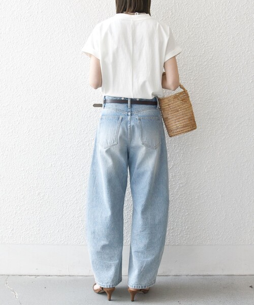 SHIPS any（シップス エニィ）の「SHIPS any:〈抗菌防臭/洗濯機可能〉USAコットン フレンチスリーブ TEE（Tシャツ/カットソー・レディース・オレンジ/ホワイト/ブルー/その他/パープル/ブラック/キャメル/オリーブ/イエロー/ブラウン/ブルー系・ONE SIZE）」の21枚目の写真