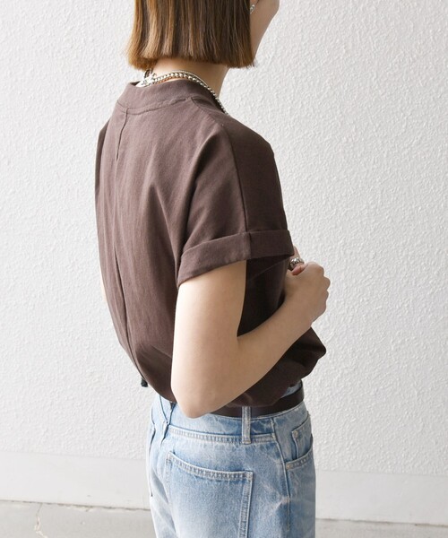 SHIPS any:〈抗菌防臭/洗濯機可能〉USAコットン フレンチスリーブ TEE