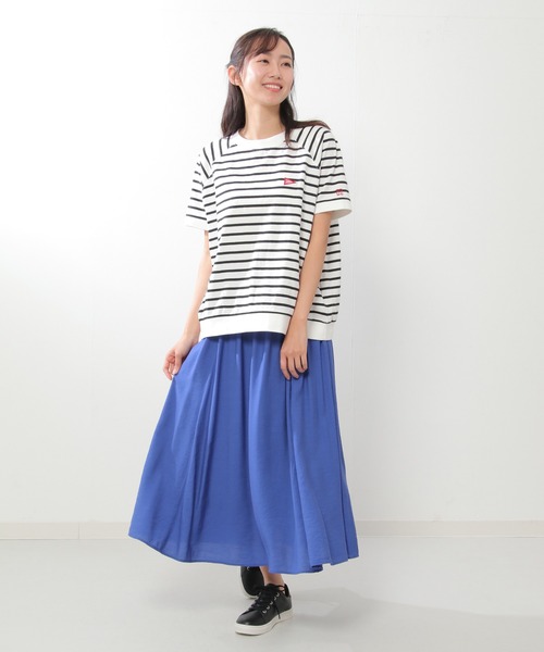 Healthknit Product（ヘルスニットプロダクト）の「Healthknit Product リブ半袖Tシャツ（Tシャツ/カットソー・レディース・ブラック/オフホワイト/ミント/その他1・M/L）」の13枚目の写真