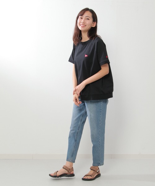 Healthknit Product（ヘルスニットプロダクト）の「Healthknit Product リブ半袖Tシャツ（Tシャツ/カットソー・レディース・ブラック/オフホワイト/ミント/その他1・M/L）」の15枚目の写真