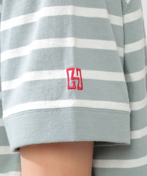 Healthknit Product（ヘルスニットプロダクト）の「Healthknit Product リブ半袖Tシャツ（Tシャツ/カットソー・レディース・ブラック/オフホワイト/ミント/その他1・M/L）」の7枚目の写真