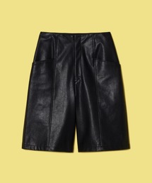 【MODE】フェイクレザーハーフパンツ