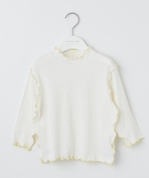 CIAOPANIC TYPY（チャオパニックティピー）の「【KIDS】シアーハイネック（Tシャツ/カットソー・キッズ・オフホワイト/ブルー・S/M/L/XL/XXL）」の11枚目の写真