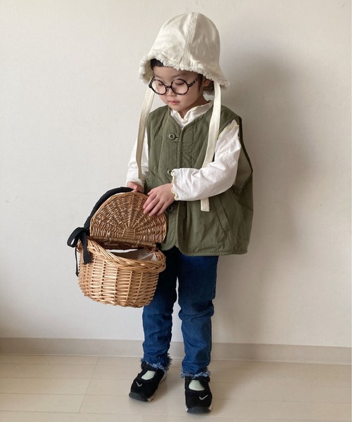 CIAOPANIC TYPY（チャオパニックティピー）の「【KIDS】シアーハイネック（Tシャツ/カットソー・キッズ・オフホワイト/ブルー・S/M/L/XL/XXL）」の20枚目の写真