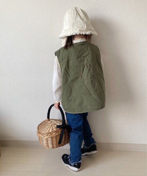 CIAOPANIC TYPY（チャオパニックティピー）の「【KIDS】シアーハイネック（Tシャツ/カットソー・キッズ・オフホワイト/ブルー・S/M/L/XL/XXL）」の22枚目の写真