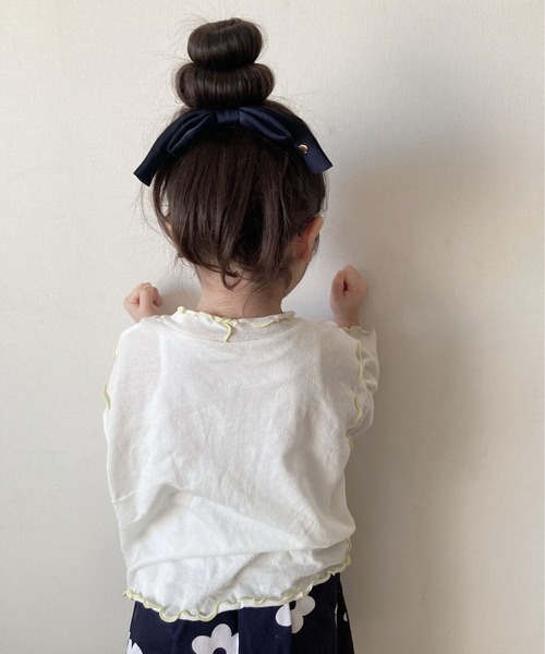 CIAOPANIC TYPY（チャオパニックティピー）の「【KIDS】シアーハイネック（Tシャツ/カットソー・キッズ・オフホワイト/ブルー・S/M/L/XL/XXL）」の16枚目の写真