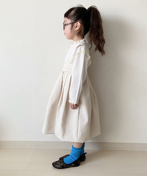 CIAOPANIC TYPY（チャオパニックティピー）の「【KIDS】シアーハイネック（Tシャツ/カットソー・キッズ・オフホワイト/ブルー・S/M/L/XL/XXL）」の19枚目の写真