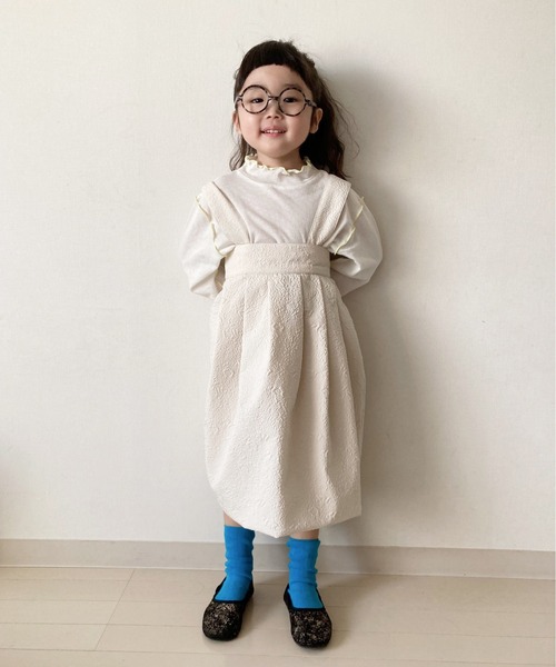 CIAOPANIC TYPY（チャオパニックティピー）の「【KIDS】シアーハイネック（Tシャツ/カットソー・キッズ・オフホワイト/ブルー・S/M/L/XL/XXL）」の17枚目の写真