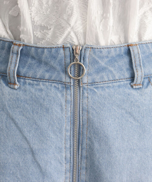 fredy emue（フレディエミュ）の「カーブデニムパンツ（デニムパンツ・レディース・オフホワイト/サックスブルー/ブラック・36/38）」の18枚目の写真