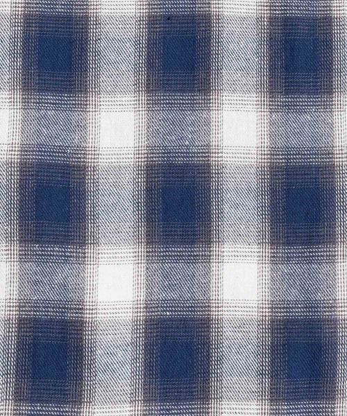 Revo.（レボ）の「オーバーサイズ ルーズシルエット オンブレチェックレギュラーカラー長袖シャツ（シャツ/ブラウス・メンズ・ネイビー/オレンジ/ブラック/サックスブルー/グレー/ブルー・M/L）」の19枚目の写真