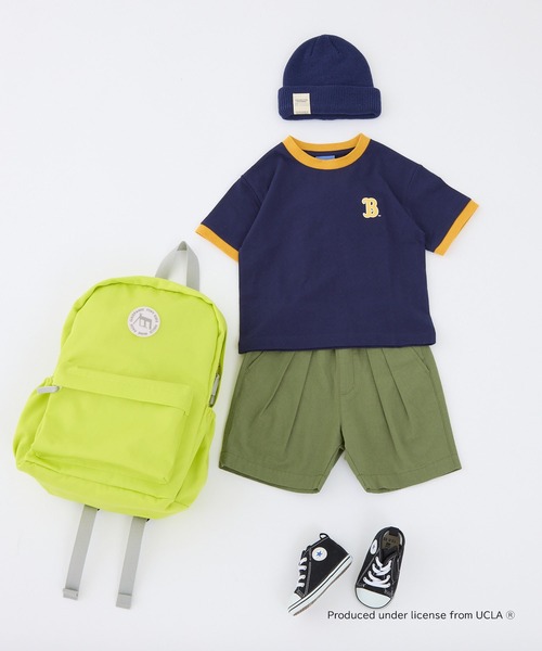 UCLA(ユーシーエルエー)の「【KIDS】【UCLA/ユーシーエルエー】リンガーTee(Tシャツ/カットソー・キッズ・ネイビー/ホワイト・S/XL/M/L/XXL)」の4枚目の写真