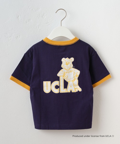 UCLA(ユーシーエルエー)の「【KIDS】【UCLA/ユーシーエルエー】リンガーTee(Tシャツ/カットソー・キッズ・ネイビー/ホワイト・S/XL/M/L/XXL)」の9枚目の写真
