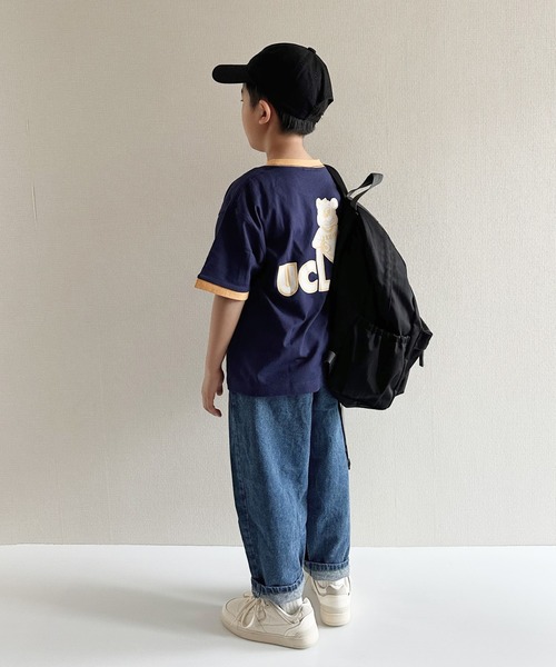 UCLA(ユーシーエルエー)の「【KIDS】【UCLA/ユーシーエルエー】リンガーTee(Tシャツ/カットソー・キッズ・ネイビー/ホワイト・S/XL/M/L/XXL)」の14枚目の写真