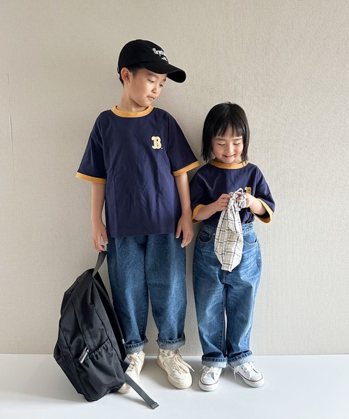 UCLA(ユーシーエルエー)の「【KIDS】【UCLA/ユーシーエルエー】リンガーTee(Tシャツ/カットソー・キッズ・ネイビー/ホワイト・S/XL/M/L/XXL)」の15枚目の写真