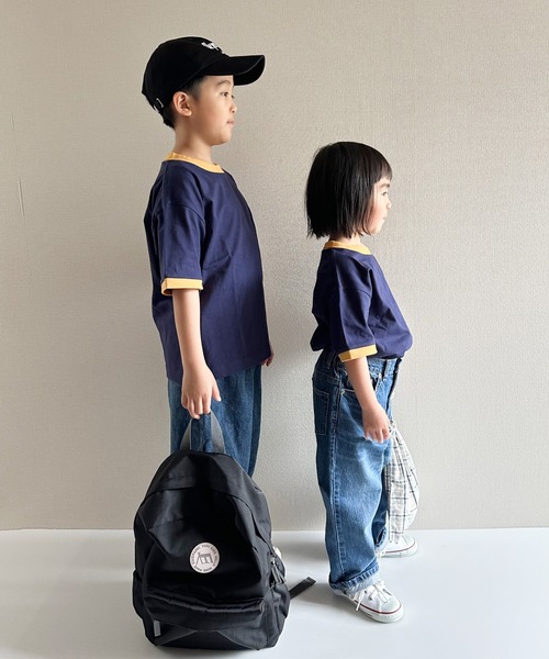 UCLA(ユーシーエルエー)の「【KIDS】【UCLA/ユーシーエルエー】リンガーTee(Tシャツ/カットソー・キッズ・ネイビー/ホワイト・S/XL/M/L/XXL)」の16枚目の写真