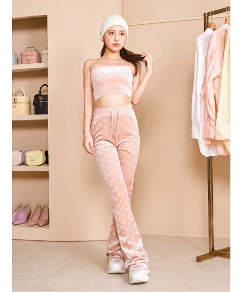 Darich(ダーリッチ)の「ベロアロゴフレアパンツセット(その他パンツ・レディース・ピンク/ブラック/ホワイト・FREE/FS)」の19枚目の写真