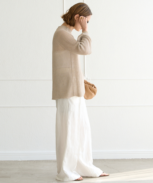 DEMYLEE（デミリー）の「【DEMYLEE/デミリー】 EKA SWEATER（ニット/セーター・レディース・ベージュ・FREE）」の4枚目の写真