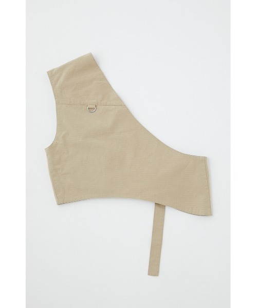 MOUSSY(マウジー)の「ONE SHOULDER UTILITY ベスト(ベスト・レディース・ライトベージュ/ブラック・FREE)」の12枚目の写真