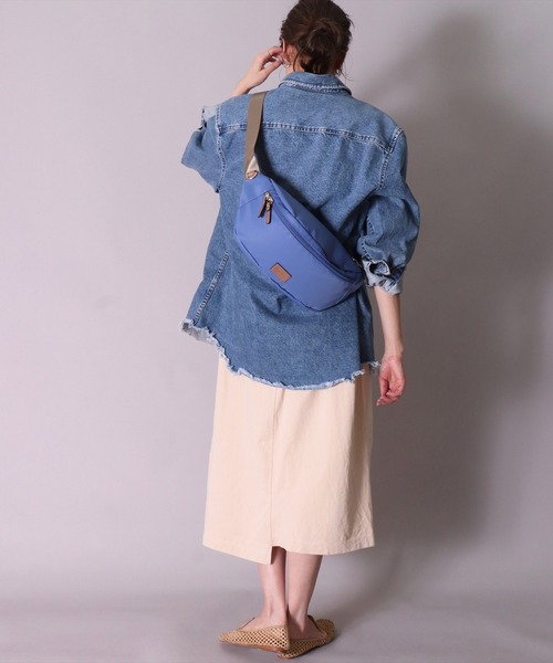 Legato Largo（レガートラルゴ）の「(LF)【Legato Largo】クロス ボディバッグ（ボディバッグ/ウエストポーチ・レディース・ブラック/グレイッシュベージュ/グレイッシュブルー・ONE SIZE）」の6枚目の写真