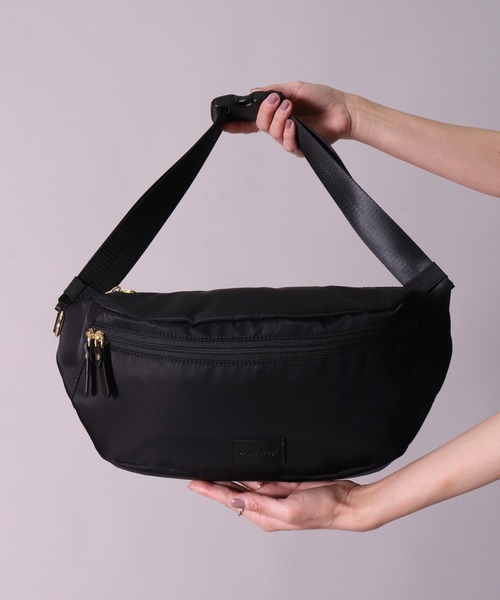 Legato Largo（レガートラルゴ）の「(LF)【Legato Largo】クロス ボディバッグ（ボディバッグ/ウエストポーチ・レディース・ブラック/グレイッシュベージュ/グレイッシュブルー・ONE SIZE）」の7枚目の写真