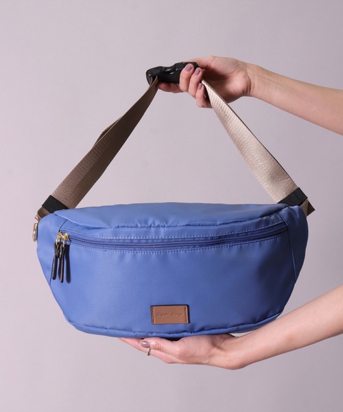 Legato Largo（レガートラルゴ）の「(LF)【Legato Largo】クロス ボディバッグ（ボディバッグ/ウエストポーチ・レディース・ブラック/グレイッシュベージュ/グレイッシュブルー・ONE SIZE）」の10枚目の写真