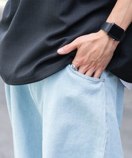 WEGO(ウィゴー)の「WEGO/ヴィンテージスケーターショーツ(デニムパンツ・メンズ・インディゴブルー/ライトインディゴブルー/ブラック/スカイブルー/ブラック系その他・MEDIUM/LARGE)」の20枚目の写真