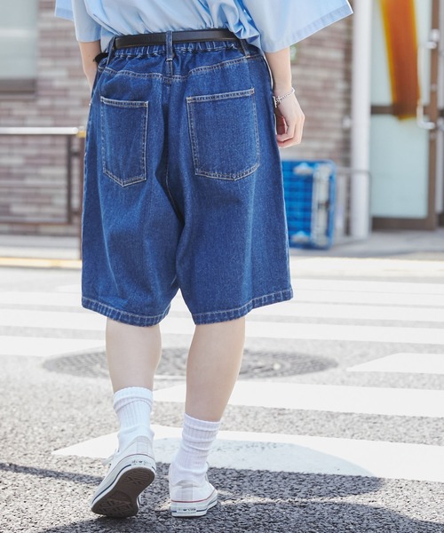 WEGO(ウィゴー)の「WEGO/ヴィンテージスケーターショーツ(デニムパンツ・メンズ・インディゴブルー/ライトインディゴブルー/ブラック/スカイブルー/ブラック系その他・MEDIUM/LARGE)」の10枚目の写真