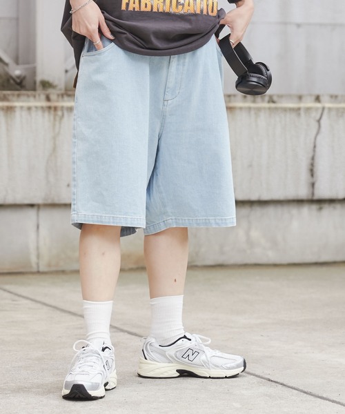 WEGO(ウィゴー)の「WEGO/ヴィンテージスケーターショーツ(デニムパンツ・メンズ・インディゴブルー/ライトインディゴブルー/ブラック/スカイブルー/ブラック系その他・MEDIUM/LARGE)」の13枚目の写真