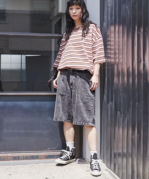 WEGO(ウィゴー)の「WEGO/ヴィンテージスケーターショーツ(デニムパンツ・メンズ・インディゴブルー/ライトインディゴブルー/ブラック/スカイブルー/ブラック系その他・MEDIUM/LARGE)」の8枚目の写真