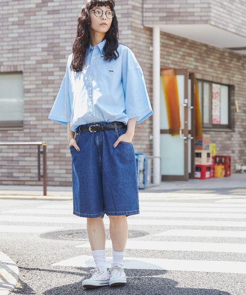 WEGO(ウィゴー)の「WEGO/ヴィンテージスケーターショーツ(デニムパンツ・メンズ・インディゴブルー/ライトインディゴブルー/ブラック/スカイブルー/ブラック系その他・MEDIUM/LARGE)」の11枚目の写真