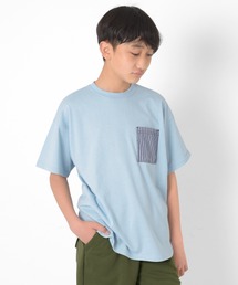 GLAZOS | 【接触冷感】アソートポケット裾ラウンド半袖Tシャツ(Tシャツ/カットソー)