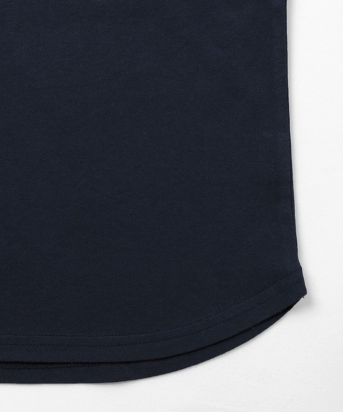 GLAZOS（グラソス）の「【接触冷感】アソートポケット裾ラウンド半袖Tシャツ（Tシャツ/カットソー・キッズ・サックスブルー/ネイビー/ブラック/オフホワイト/チャコールグレー/ホワイト・160cm/130cm/170cm/140cm/150cm）」の17枚目の写真