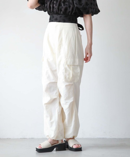 ハイウエストドロストカーゴパンツ