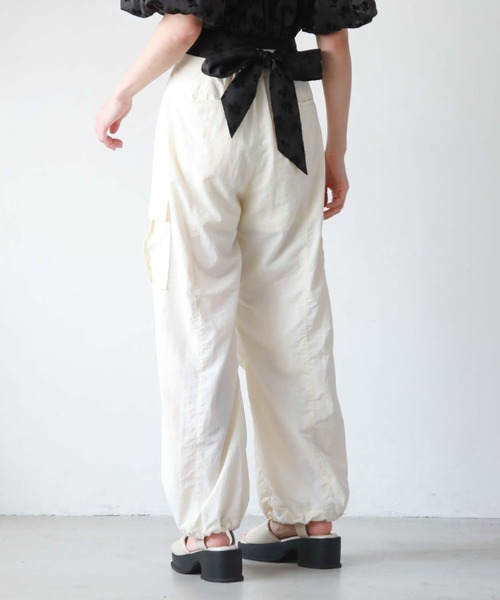 ハイウエストドロストカーゴパンツ