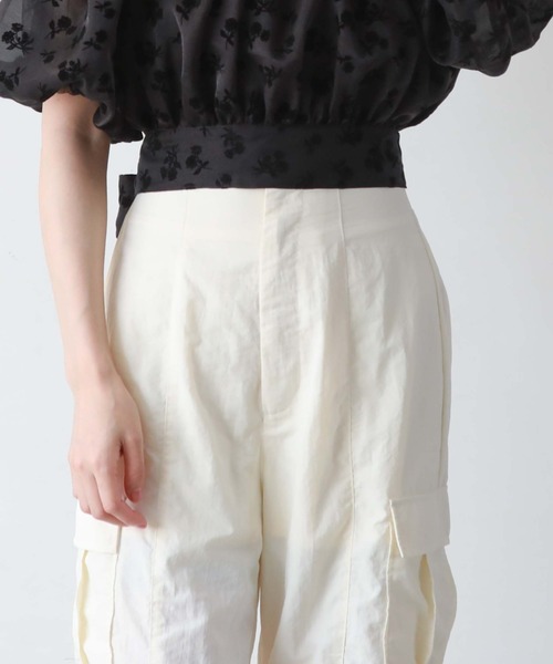 ハイウエストドロストカーゴパンツ