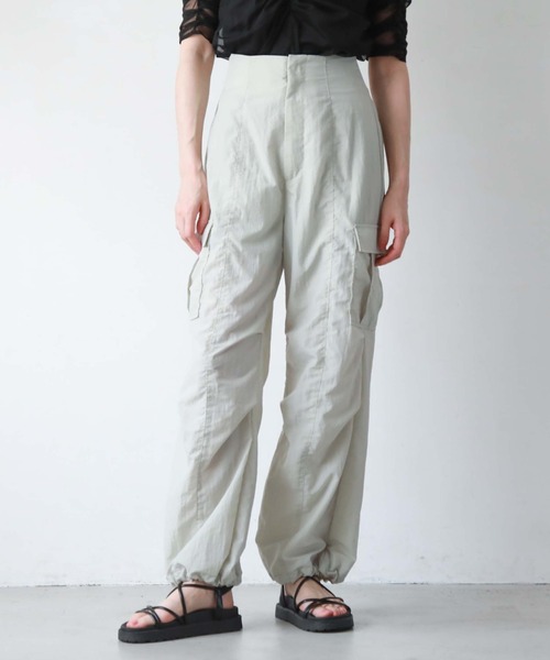 ハイウエストドロストカーゴパンツ