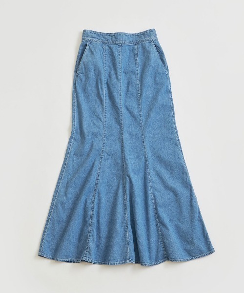 THE SHINZONE(ザ シンゾーン)の「DENIM MERMAID SKIRT(デニムスカート・レディース・ブルー・34/36)」の1枚目の写真