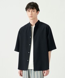 UNITED TOKYO | ストレッチツイルバンドカラーシャツ(半袖)(シャツ/ブラウス)